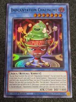 Yugioh Impcantation Chalislime GEIM-EN047 Super Rare 1st Ed NM - Image 1