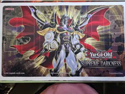 YuGiOh Supreme Darkness Playmat Sneak Peek New Evil HERO Neos Lord - Image 1
