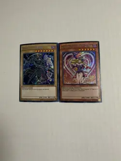 YUGIOH: Dark Magician + Dark Magician Girl MVP1-ENS56 ENS54 Secret Rare 1st NM - Image 1