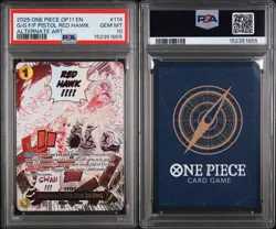 2025 ONE PIECE A FIST OF DIVINE SPEED GUM-GUM FIRE-FIST PISTOL RED HAWK PSA 10 - Image 3