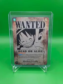 One Piece TCG English OP13-118 Monkey D Luffy Wanted Poster SP Alt Art Parallel - Image 1