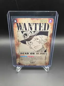 One Piece TCG English OP13-120 Sabo Wanted Poster SP Alt Art Parallel - Image 1