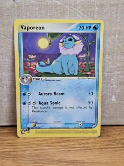 Vaporeon 25/100 EX Sandstorm Non-Holo Rare Pokemon Card TCG - Image 1