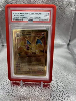 Charizard (2021 Celebrations Metal Card) 004/102 PSA 9 - Image 1