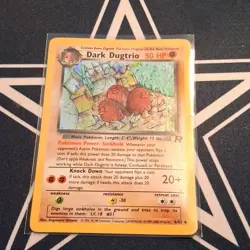 Pokemon Dark Dugtrio 6/82 Team Rocket Holo Rare Unlimited 50 HP 2000 Card - Image 1
