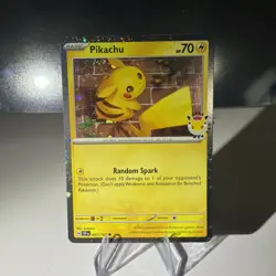 Pokemon Pikachu 051/162 2026 Pokemon Day Stamped Promo 30th Anniversary TCG Card - Image 1