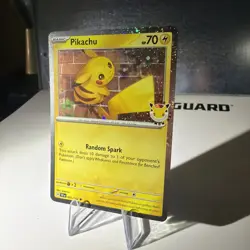 Pokemon Pikachu 051/162 2026 Pokemon Day Stamped Promo 30th Anniversary TCG Card - Image 2