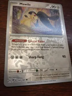 Mawile 143/197 SV03: Obsidian Flames Reverse Holo pokemon card - Image 2