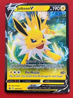 Jolteon V SWSH151 Pokemon TCG Sword & Shield Promo Cards Holo NM - Image 1