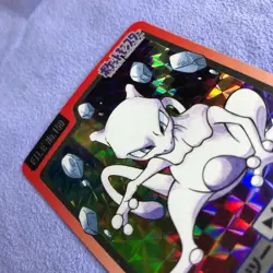 Pokemon Card - 1997 Bandai Carddass - No.150 Mewtwo - Holo Rare - #2991 - Image 4