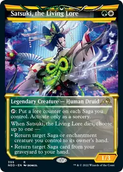 Satsuki, the Living Lore (Showcase) 399 Rare Kamigawa: Neon Dynasty Foil NM - Image 1