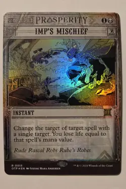 Imp's Mischief Outlaws of Thunder Junction: Breaking News Foil - Image 1