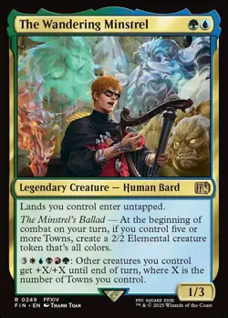 x1 The Wandering Minstrel R MTG Final Fantasy M/NM, English - Image 1