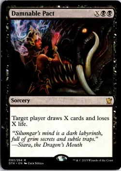 Damnable Pact 93 R Dragons of Tarkir Magic: The Gathering NM/M - Image 1
