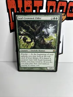 MTG Magic the Gathering Rare Leaf-Crowned Elder Morningtide NM - Image 1