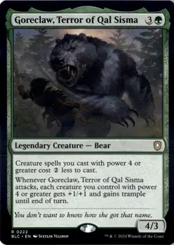 Goreclaw, Terror of Qal Sisma Commander: Bloomburrow 222 - Image 1