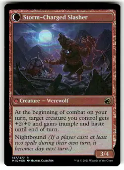 RECKLESS STORMSEEKER #157 MTG INNISTRAD: MIDNIGHT HUNT FOIL - Image 2