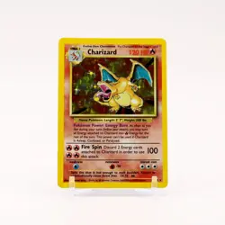 Charizard - 4/102 Base Set Unlimited Holo Rare Pokemon - MP/HP - Image 1