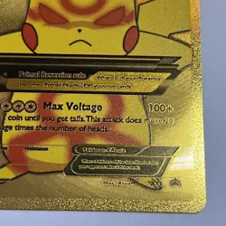 Mega Primal Pikachu Ex 2023 Gold Foil Art Pokemon Card - Image 5