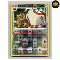 Bibarel Common Reverse Holo Pokemon GO 060/078 NM - Image 1