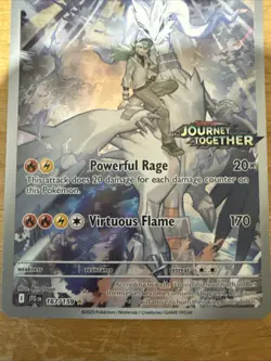 Pokemon N's Reshiram Journey Together Illustration Rare Stamped Promo 167/159 - Image 3