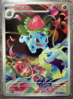 Pokemon TCG Ivysaur IR 134/132 Me01: Mega Evolution NM - Image 1