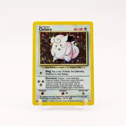 Clefairy - 5/102 Base Set Unlimited Holo Rare Pokemon - MP - Image 1