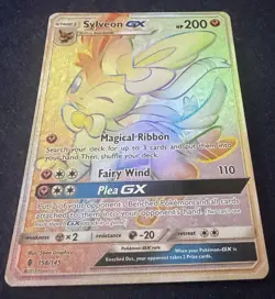 Sylveon GX 158/145 Secret Rare Full Art Holo SM Guardians Rising English 2017 - Image 1