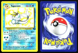 VAPOREON 28/64 RARE JUNGLE POKEMON UNLIMITED MP - Image 3