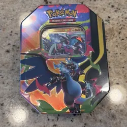 Pokemon TCG Mega Charizard X ex Tin 4 Booster Packs & Charizard Promo Sealed - Image 1