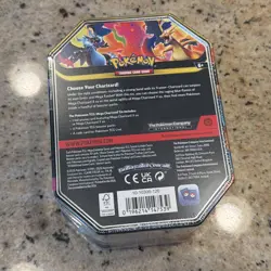 Pokemon TCG Mega Charizard X ex Tin 4 Booster Packs & Charizard Promo Sealed - Image 2