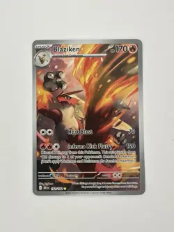 Blaziken 192/182 Illustration Rare Sv10: Destined Rivals Holo 170 HP Pokemon - Image 1