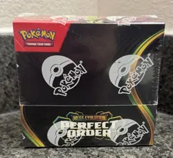 Pokemon TCG Mega Evolution Perfect Order Sealed Box Meowth - Image 1