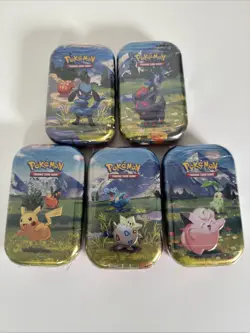 Pokemon Ascended Heroes New Factory Tin Sealed Booster Packs Complete Set - Image 1
