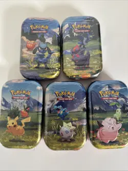 Pokemon Ascended Heroes New Factory Tin Sealed Booster Packs Complete Set - Image 2