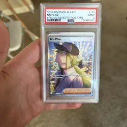 Pokemon N's Plan Sv: Black Bolt Special Illustration Rare Holo PSA 9 #170/086 - Image 1