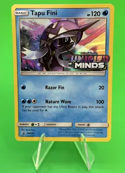 ⭐⭐Pokemon Tapu Fini Sun & Moon Unified Minds Black Star Promo SM203 NM!!⭐⭐ - Image 1