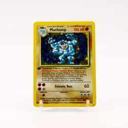 Machamp - 8/102 Base Set 1st Edition Holo Rare Pokemon - MP - Image 1