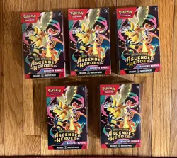 Pokemon Mega Evolution Ascended Heroes Booster Bundle x5 - FAST SHIPPING UPS GRD - Image 1