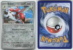 Scizor 141/197 Rare Obsidian Flames Pokemon Reverse Holo NM - Image 3