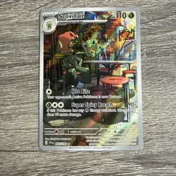 Pokemon TCG Scovillain Scarlet & Violet Base Set 202/198 Holo Illustration Rare - Image 1