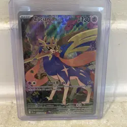 Pokemon TCG Zacian 100/094 ME02: Phantasmal Flames Illustration Rare NM - Image 1