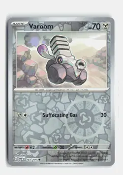 Varoom 155/197 Reverse Holo SV03: Obsidian Flames Pokemon NM - Image 1