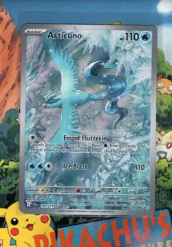 Pokemon TCG Articuno 161/159 Sv09: Journey Together Holo LP - Image 1