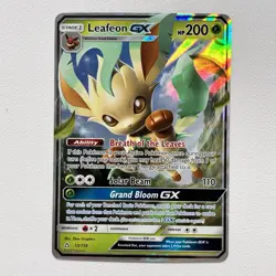 Leafeon GX 13/156 SM Ultra Prism Ultra Rare Pokemon - NM - Image 1