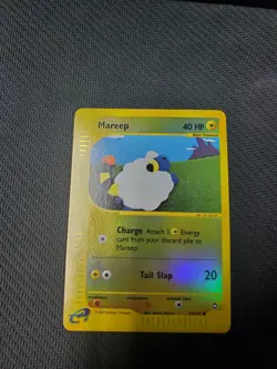 Pokemon Mareep 093/147 Aquapolis 2002 English Common Reverse Holo - Image 1