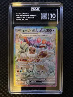 Eevee EX 2024 Pokemon SV JPN Terastal Fest EX #223/187 SAR TAG 10 GEM MINT - Image 1