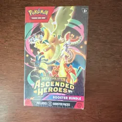 Pokemon Mega Evolution Ascended Heroes Booster Bundle 6 Packs - Image 1
