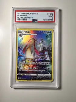 Pokemon Milotic TG02/TG30 Silver Tempest Trainer Gallery Full Art Holo PSA 9 - Image 1