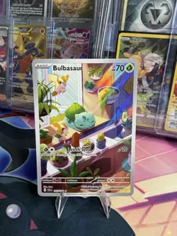 POKEMON BULBASAUR IR 143/142 SV07 STELLAR CROWN HOLO MINT - Image 1